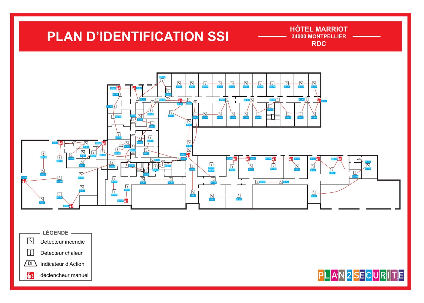 Plan SSI & câblage conforme NF X 08-070